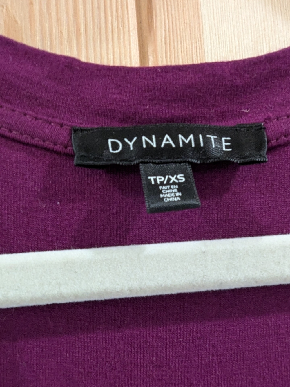 4/$40  Dynamite Purple V-Neck Racerback Tank Top - Picture 5 of 6